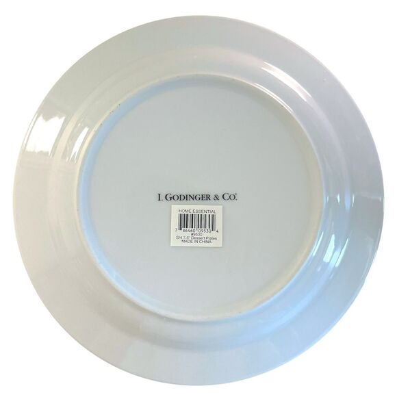 I. Godinger & Co. Set of 4 Dessert Plates 7.5" Fruit Food Spring Design #9530 - Picture 5 of 9